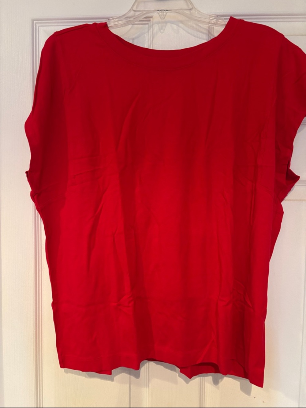 LOFT Bright Red Crewneck Tee
